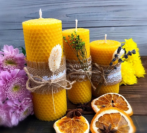 Свечи из вощины